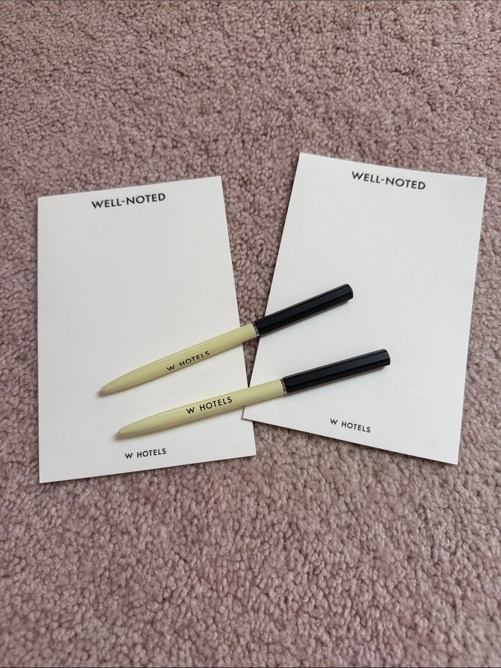 Well-Noted Cream & Black Pen Set with Notepads